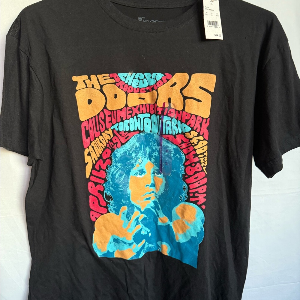 Black The Doors Graphic T-Shirt